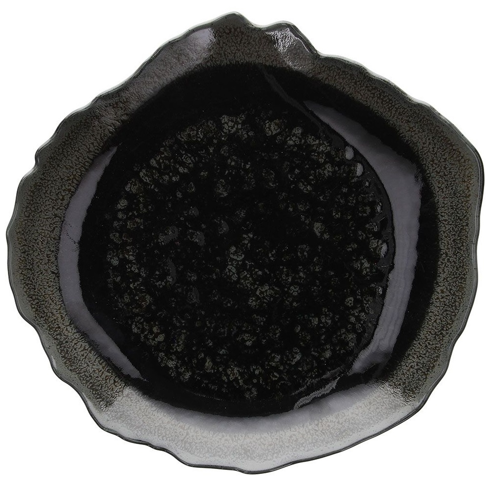 8056444451016.jpg TOGNANA - REEF VERTIGO BLACK DINNER PLATE 29 x 28 CM RY000295962 - Image 1