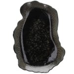 TOGNANA - REEF VERTIGO BLACK OVAL PLATE 30 x 20 CM RY020305962