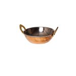 TC - LINED KADAI DISH HAMMERED COPPER WITH HANDLES 15 CM / 890 ML - Image 5