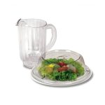 ARAVEN - CLOCHE PLATE COVER Ø 28 H: 6 CM CLEAR POLYCARBONATE - Image 2