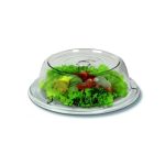 ARAVEN - CLOCHE PLATE COVER Ø 28 H: 6 CM CLEAR POLYCARBONATE - Image 3
