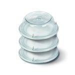 ARAVEN - CLOCHE PLATE COVER Ø 28 H: 6 CM CLEAR POLYCARBONATE - Image 4