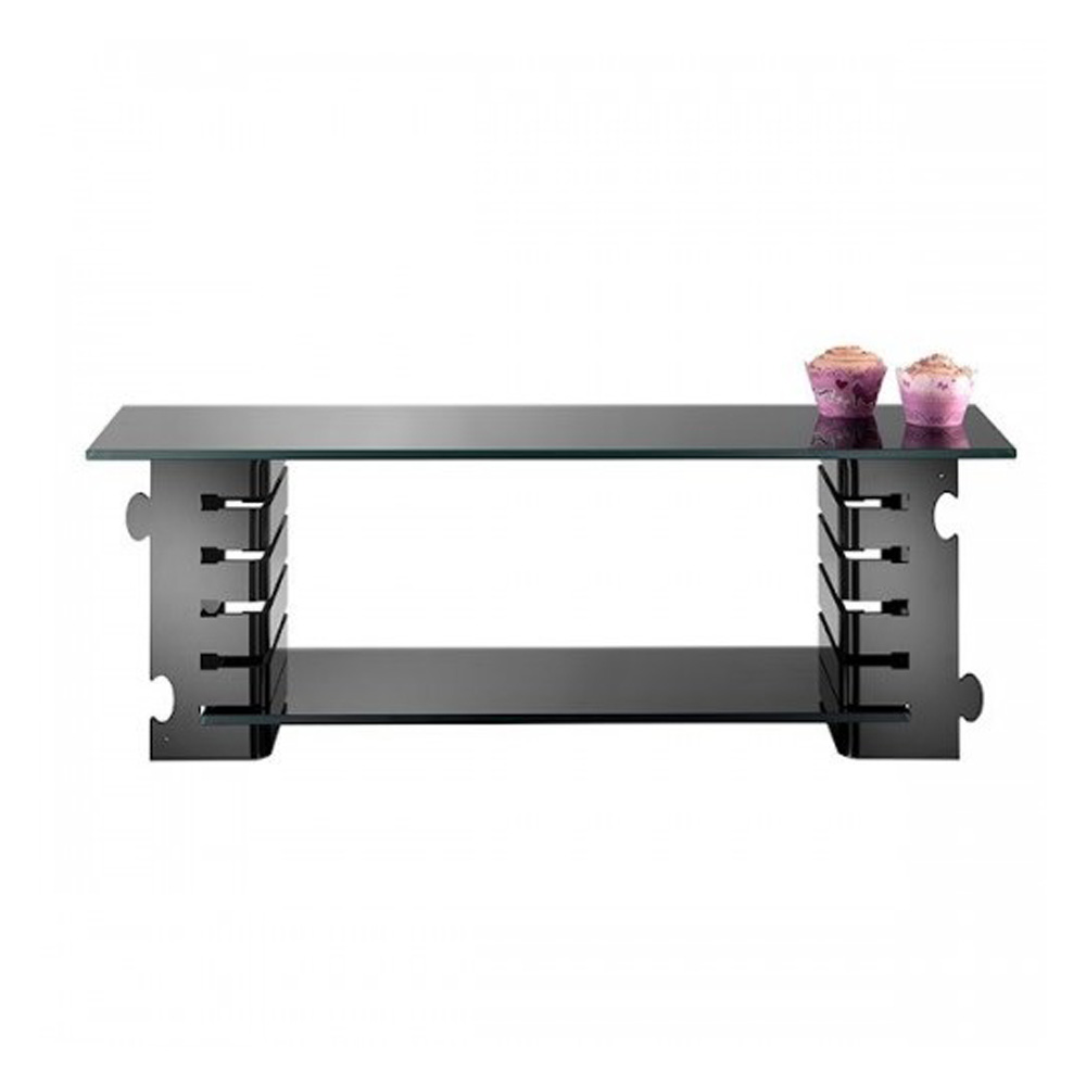 APZ50-01-BK.jpg GB - PUZZLE STARTER KIT 1 COLUMN 85 x 25 x 30 CM BLACK + BLACK GLASS - Image 1