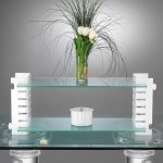 GB - PUZZLE STARTER KIT 1 COLUMN 95 x 25 x 40 CM WHITE + SATINE GLASS