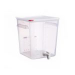 ARAVEN - PP CONTAINER WITH POURING TAP 28.5 x 28.5 CM H: 32 CM / 18 LT