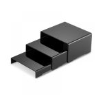 GB - SET OF 3 STEP RISERS HIGH GLOSS BLACK 63 x 20 x 12 CM
