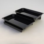 GB - SET OF 3 STEP RISERS HIGH GLOSS BLACK 63 x 20 x 12 CM - Image 2