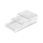 GB - SET OF 3 STEP RISERS PEBBLE 63 x 20 x 12 CM