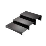 GB - SET OF 3 STEP RISERS HIGH GLOSS BLACK 63 x 40 x 12 CM