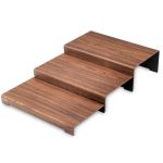 GB - SET OF 3 STEP RISERS WENGE 40 x 63 x 12 CM