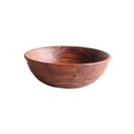 ASH - ACACIA WOODEN ROUND BOWL 25 x 8 CM - Image 2