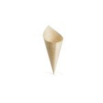 TC - LARGE DISPOSABLE BAMBOO SERVING CONE 7.5 X 8.5 X 19 CM / PACK OF 50
