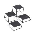TC - NON-SLIP RISER BLACK SET 4 PCS 18 x 15 x 5 / 7.5 / 10 / 15 CM