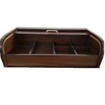 PH - FOLDING SERVICE TROLLEY ST/ST WITH WOOD 148 x 46 x 114 CM