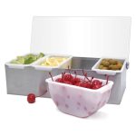 KRAFT - CONDIMENT HOLDER 4 COMPARTMENTS ST/ST 29 x 13 x 9 CM - Image 2
