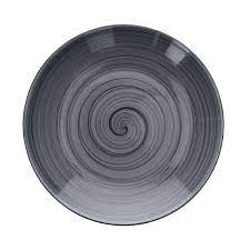 CP023301051.jpg *DISCONTINUED - TOGNANA - GIOTTO ROUND DEEP PLATE 30 CM GREY - Image 1