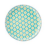 UTOPIA - CADIZ BLUE AND YELLOW PLATE 27 CM *Chipping Guarantee