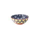 UTOPIA - CADIZ BLUE AND ORANGE BOWL 16 x 6 CM