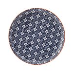 UTOPIA - CADIZ BLUE AND ORANGE PLATE 27 CM *Chipping Guarantee