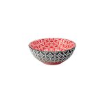 UTOPIA - CADIZ RED AND BLACK BOWL 16 x 6 CM