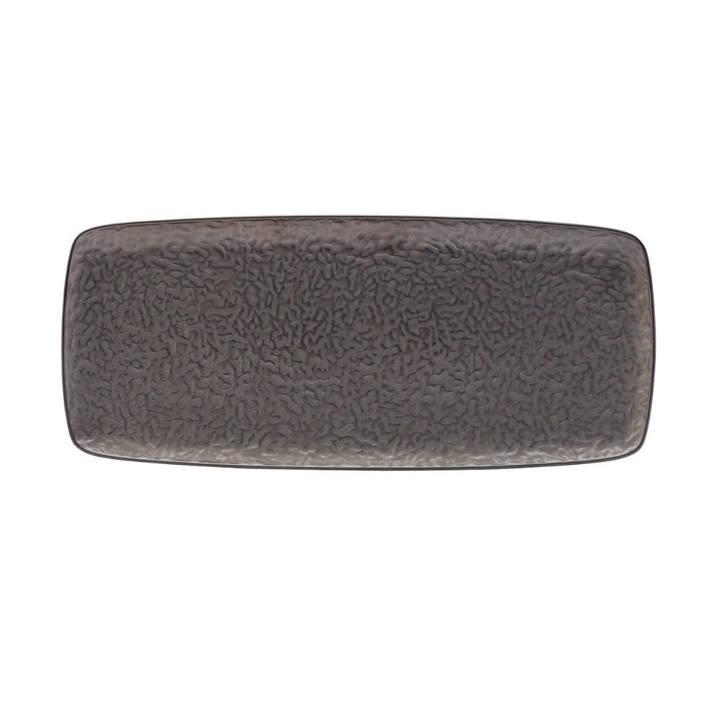 CT6905.jpg *DISCONTINUED - UTOPIA - MIDAS PEWTER RECTANGULAR PLATTER SUPERIOR STONEWARE 45 x 20 CM - Image 1