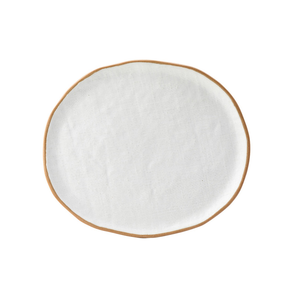CT7141.jpg *DISCONTINUED - UTOPIA - HESSIAN PLATE OVAL 29 x 25 CM - Image 1