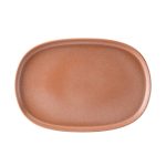 UTOPIA - PICO COCOA SUPERIOR STONEWARE OVAL PLATTER 33 x 23 CM