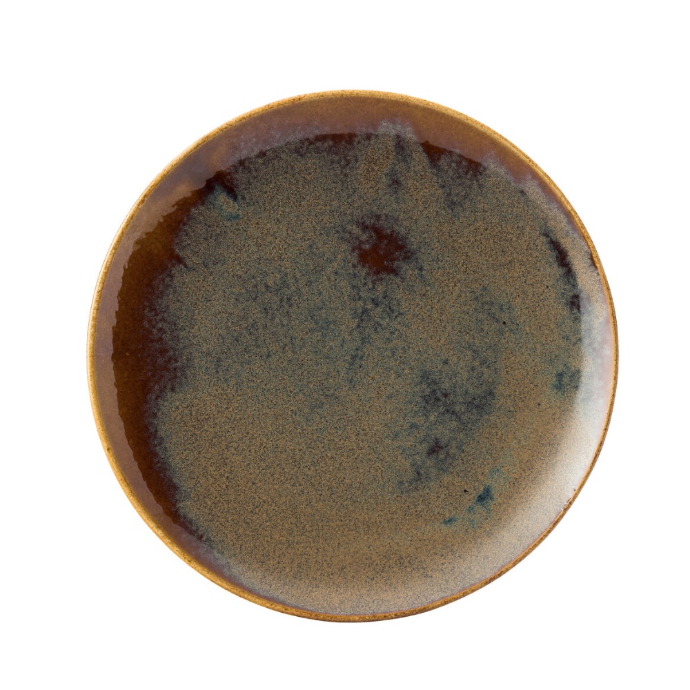 CT9601.jpg *DISCONTINUED - UTOPIA - MURRA TOFFEE COUPE PLATE 27 CM - Image 1