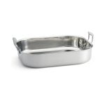 TC - TRI-PLY COOKWARE RECTANGULAR DEEP PAN WITH 2 HANDLES ST/ST 46 x 34.5 x 9 CM NON INDUCTION READY