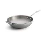 TC - TRI-PLY COOKWARE WOK WITH LONG HANDLE ST/ST 30 CM 8.5 H