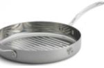 TC - TRI-PLY COOKWARE ROUND GRILL PAN WITH LONG HANDLE ST/ST 28 CM / 2.5 L