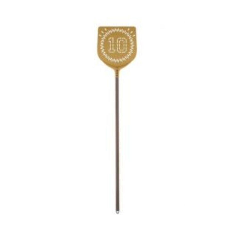 DM792F36-150.jpg CERUTTI - GOLD MARADONA 10 PERF SQUARE PIZZA PEEL 36 x 36 CM HANDLE 150 CM - Image 1