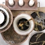 ESPIEL - TABLE MAT BEIGE/GOLD 45 x 30 CM - Image 2