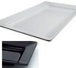 *DISCONTINUED - ILSA - DIDO RECTANGULAR MELAMINE TRAY 56 x 32 CM BLACK