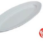 *DISCONTINUED - ILSA - SALMON TRAY MELAMINE OVAL 61 x 23 CM WHITE