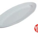 *DISCONTINUED - ILSA - SALMON TRAY OVAL MELAMINE 71.5 x 28.5 CM WHITE