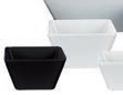 *DISCONTINUED - ILSA - SQUARE MELAMINE WHITE 9 x 9 x 5.5 CM