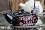 ESPIEL - TEA POT BLACK WITH RED LETTERS 19 x 14 x 8 CM / 600 ML - Image 3