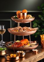 UTOPIA - VINTAGE COPPER SEAFOOD TOWER SMALL STAND 18 x 12.5 CM - Image 2