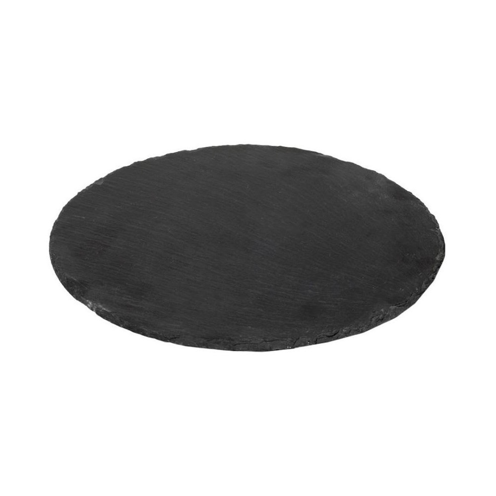 FAV107.jpg ESPIEL - ROUND SLATE PLATE 33 CM - Image 1