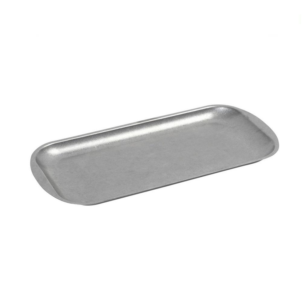 FEV108.jpg ESPIEL - SNOW ST/ST RECTANGULAR PLATE SILVER 33 x 16.5 x 1.5 CM - Image 1