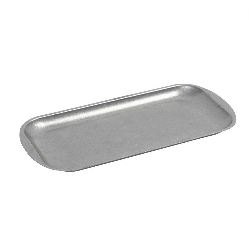 FEV109.jpg ESPIEL - SNOW ST/ST RECTANGULAR PLATE SILVER 37 x 20 x 1.5 CM - Image 1