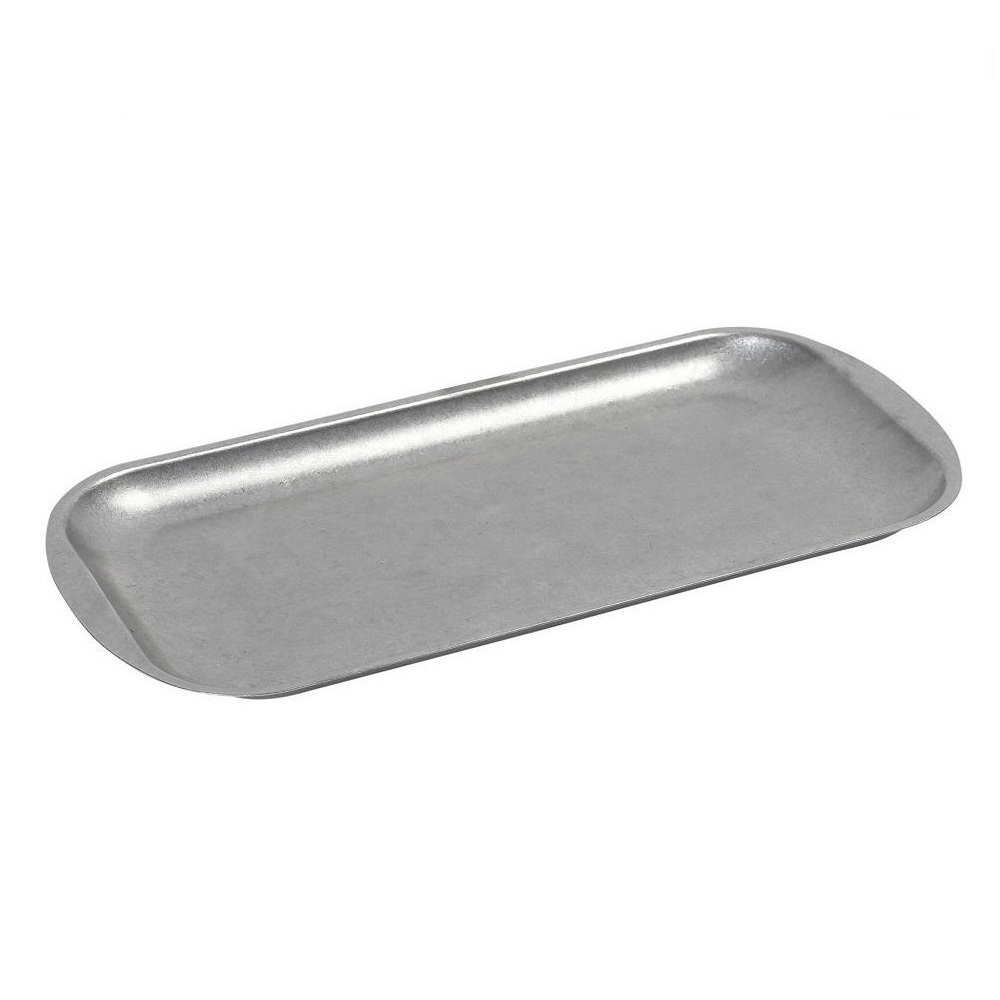 FEV110.jpg ESPIEL - SNOW ST/ST RECTANGULAR PLATE SILVER 41 x 23 x 1.5 CM - Image 1