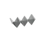 ESPIEL - SNOW ST/ST TACO HOLDER SILVER 19.8 x 10 x 4.7 CM