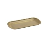 ESPIEL - SNOW ST/ST RECTANGULAR PLATE GOLD 33 x 16.5 x 1.5 CM