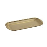 ESPIEL - SNOW ST/ST RECTANGULAR PLATE GOLD 37 x 20 x 1.5 CM