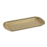 ESPIEL - SNOW ST/ST RECTANGULAR PLATE GOLD 41 x 23 x 1.5 CM