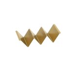 ESPIEL - SNOW ST/ST TACO HOLDER GOLD 19.8 x 10 x 4.7 CM