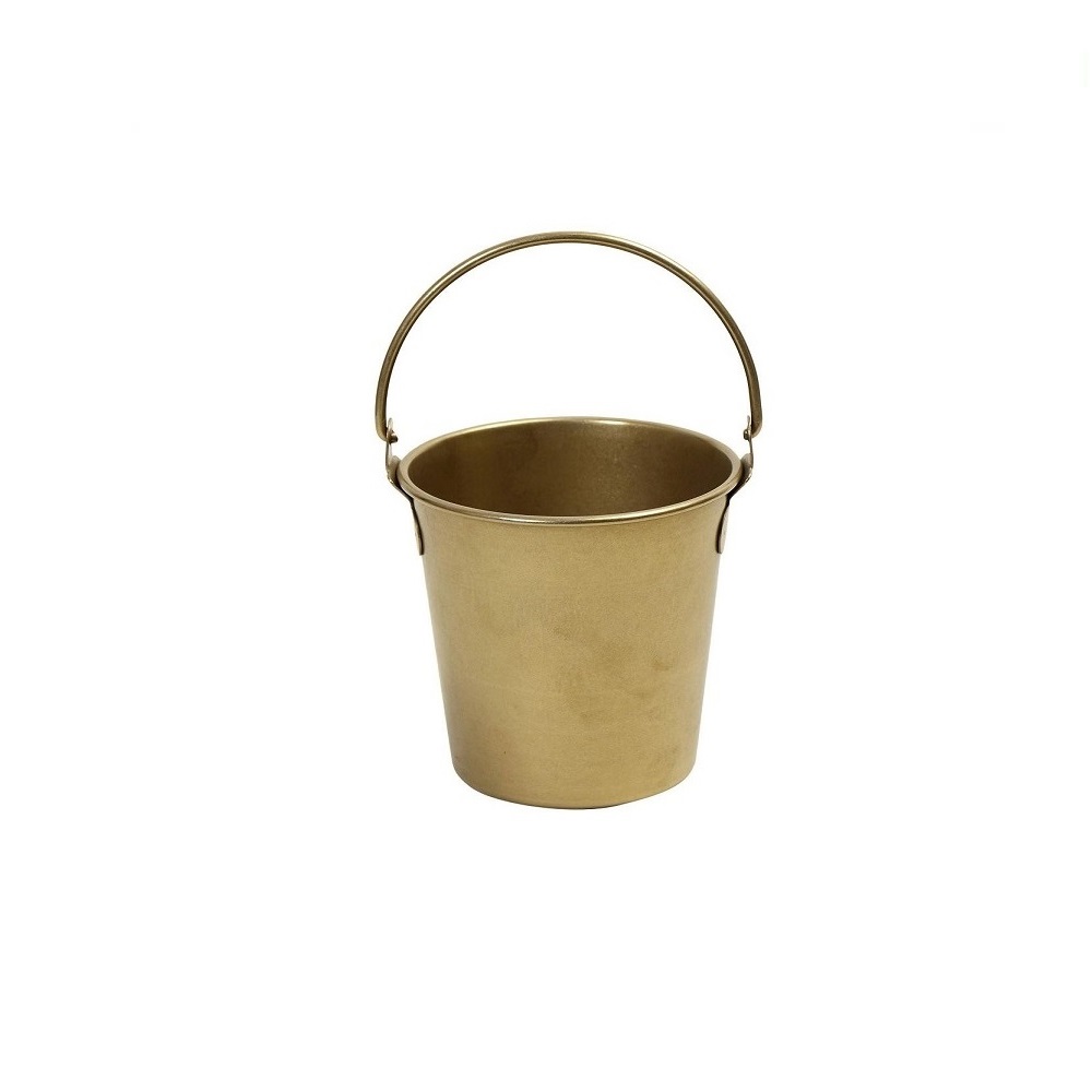 FEV239.jpg ESPIEL - SNOW ST/ST ICE BUCKET GOLD 12.5 x 13.5 CM / 1.15 L - Image 1