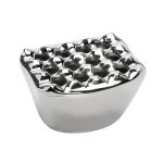 ESPIEL - SILVER WINDPROOF ALUMINUM ASHTRAY 13 x 11 x 8 CM